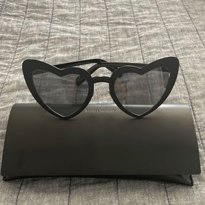 SOLD SAINT LAURENT (YSL)- Matte Black Loulou
Sunglasses